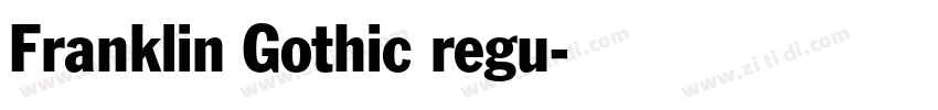 Franklin Gothic regu字体转换
